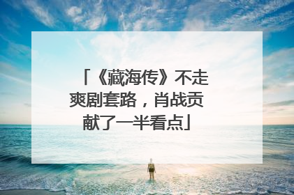 《藏海传》不走爽剧套路，肖战贡献了一半看点