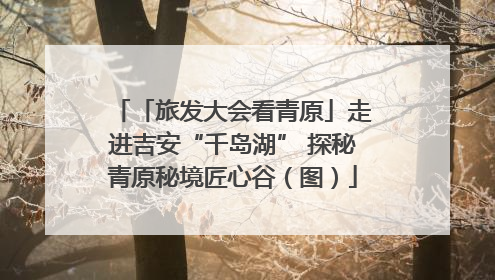 「旅发大会看青原」走进吉安“千岛湖” 探秘青原秘境匠心谷（图）