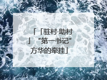 「驻村·助村」“第一书记”方华的牵挂