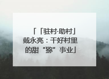 「驻村·助村」戴永亮：干好村里的甜“猕”事业