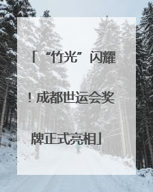 “竹光”闪耀！成都世运会奖牌正式亮相