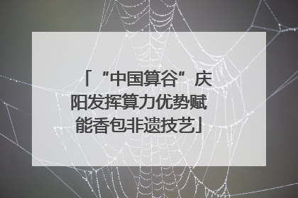 “中国算谷”庆阳发挥算力优势赋能香包非遗技艺