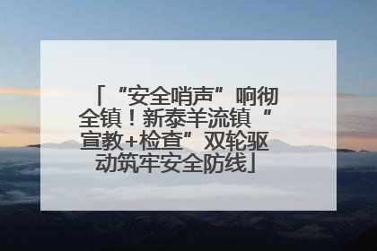 “安全哨声”响彻全镇！新泰羊流镇“宣教+检查”双轮驱动筑牢安全防线