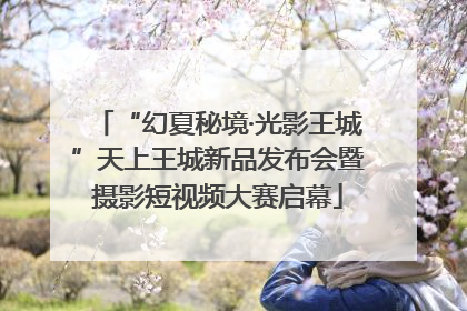 “幻夏秘境·光影王城”天上王城新品发布会暨摄影短视频大赛启幕
