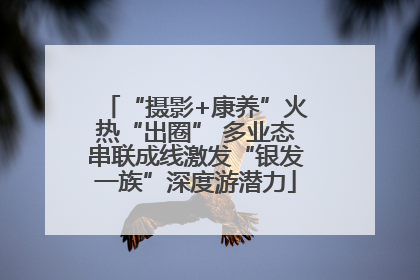 “摄影+康养”火热“出圈” 多业态串联成线激发“银发一族”深度游潜力