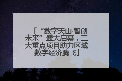 “数字天山·智创未来”盛大启幕，三大重点项目助力区域数字经济腾飞