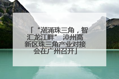 “潮涌珠三角，智汇龙江畔” 漳州高新区珠三角产业对接会在广州召开