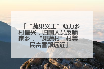 “蔬果义工”助力乡村振兴，归国人员反哺家乡，“果蔬村”村美民富香飘远近