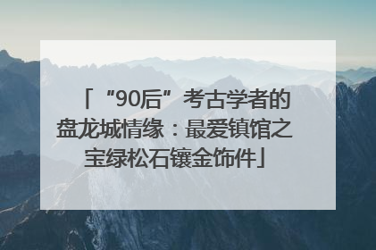 “90后”考古学者的盘龙城情缘：最爱镇馆之宝绿松石镶金饰件