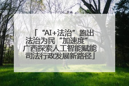 “AI+法治”跑出法治为民“加速度” 广西探索人工智能赋能司法行政发展新路径