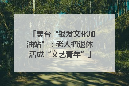 灵台“银发文化加油站”：老人把退休活成“文艺青年”