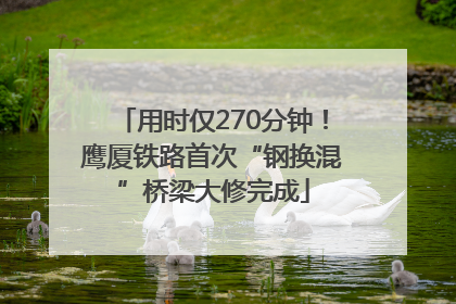 用时仅270分钟！鹰厦铁路首次“钢换混”桥梁大修完成