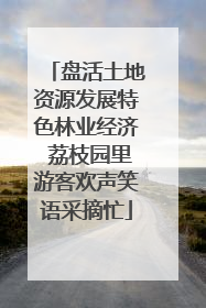 盘活土地资源发展特色林业经济 荔枝园里游客欢声笑语采摘忙