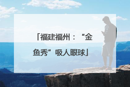福建福州：“金鱼秀”吸人眼球