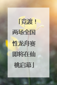 竞渡！两场全国性龙舟赛即将在仙桃启幕