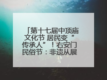 第十七届中顶庙文化节 居民变“传承人”！右安门民俗节：非遗从展柜走进烟火气