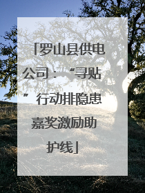 罗山县供电公司：“寻贴”行动排隐患 嘉奖激励助护线