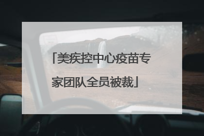 美疾控中心疫苗专家团队全员被裁
