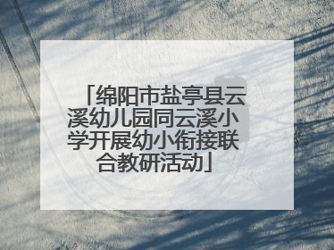 绵阳市盐亭县云溪幼儿园同云溪小学开展幼小衔接联合教研活动