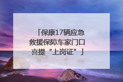 保康17辆应急救援保障车家门口喜提“上岗证”
