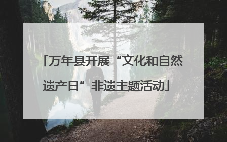 万年县开展“文化和自然遗产日”非遗主题活动