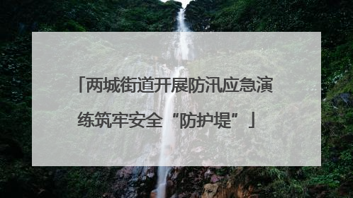 两城街道开展防汛应急演练筑牢安全“防护堤”
