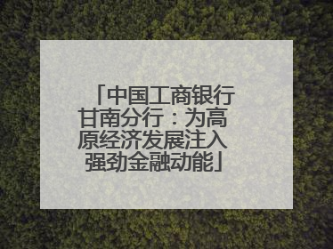 中国工商银行甘南分行：为高原经济发展注入强劲金融动能