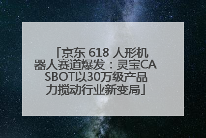 京东 618 人形机器人赛道爆发：灵宝CASBOT以30万级产品力搅动行业新变局
