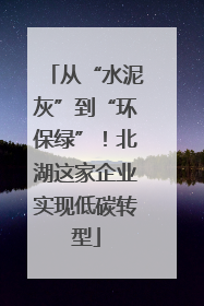 从“水泥灰”到“环保绿”！北湖这家企业实现低碳转型