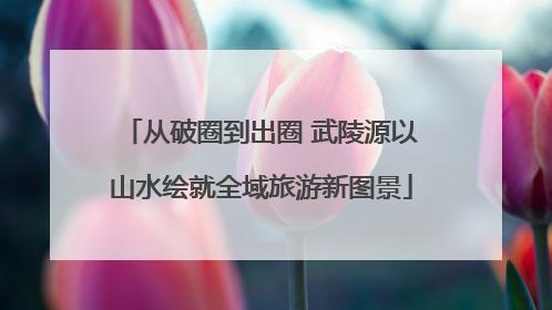 从破圈到出圈 武陵源以山水绘就全域旅游新图景