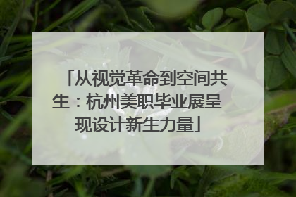 从视觉革命到空间共生：杭州美职毕业展呈现设计新生力量