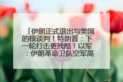 伊朗正式退出与美国的核谈判！特朗普：下一轮打击更残酷！以军：伊朗革命卫队空军高层指挥系统已被击垮