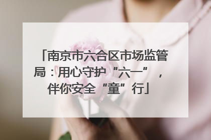 南京市六合区市场监管局：用心守护“六一”，伴你安全“童”行