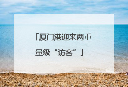 厦门港迎来两重量级“访客”