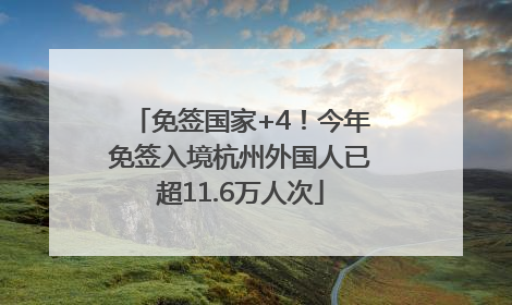 免签国家+4！今年免签入境杭州外国人已超11.6万人次