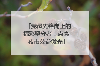 党员先锋岗上的福彩坚守者：点亮夜市公益微光