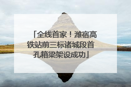 全线首家！潍宿高铁站前三标诸城段首孔箱梁架设成功