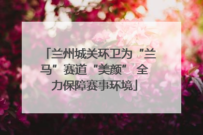 兰州城关环卫为“兰马”赛道“美颜” 全力保障赛事环境