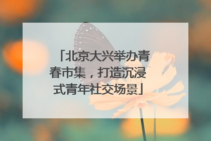 北京大兴举办青春市集，打造沉浸式青年社交场景