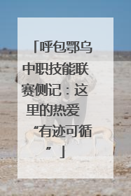 呼包鄂乌中职技能联赛侧记：这里的热爱 “有迹可循”