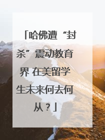 哈佛遭“封杀”震动教育界 在美留学生未来何去何从？