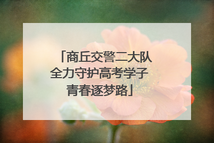 商丘交警二大队全力守护高考学子青春逐梦路