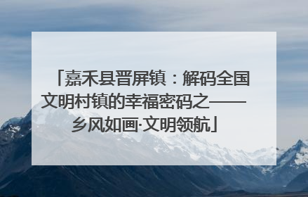 嘉禾县晋屏镇：解码全国文明村镇的幸福密码之——乡风如画·文明领航