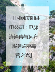 国网庆阳供电公司：电脉连通诗与远方 服务点亮露营之光