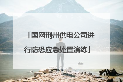 国网荆州供电公司进行防恐应急处置演练