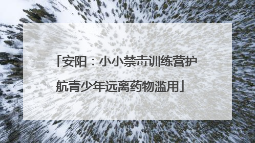 安阳：小小禁毒训练营护航青少年远离药物滥用