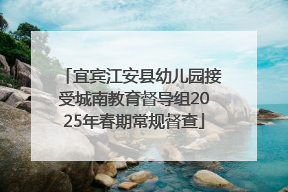宜宾江安县幼儿园接受城南教育督导组2025年春期常规督查
