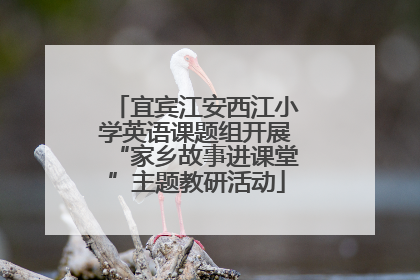 宜宾江安西江小学英语课题组开展“家乡故事进课堂”主题教研活动
