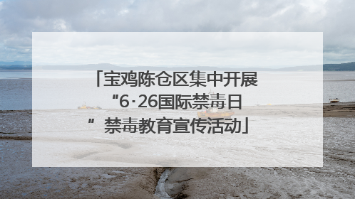 宝鸡陈仓区集中开展“6･26国际禁毒日”禁毒教育宣传活动