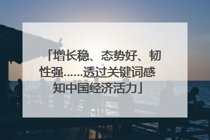 增长稳、态势好、韧性强……透过关键词感知中国经济活力
